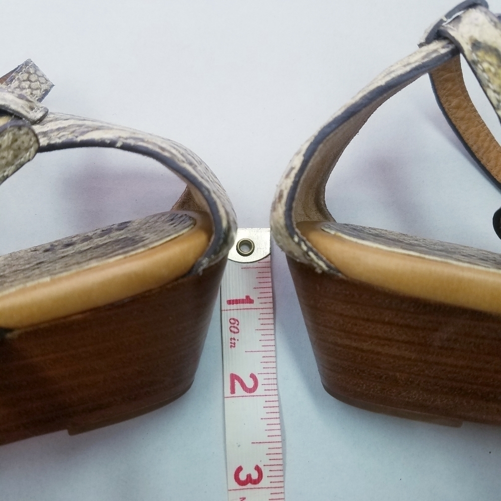 🌸 Coach | Snakeskin Leather Sandals 8.5 - Picture 3 of 7